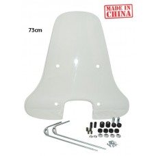 windscherm DMP met bevestigingsset hoog 73cm helder vespa S windscherm DMP met bevestigingsset hoog 73cm helder vespa S