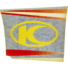 sticker Kymco origineel beenschild links oranje/zwart agility 7003228o sticker Kymco origineel beenschild links oranje/zwart agility 7003228o