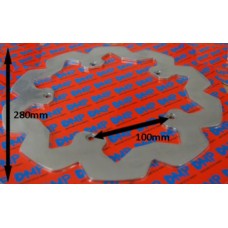 remschijf DMP wave voor 280mm past op rs, tzr remschijf DMP wave voor 280mm past op rs, tzr
