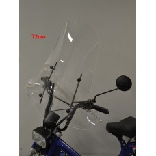 windscherm Regia met bevestigingsset (made in EU) hoog 72cm helder agm Goccia GEV1000, Tomos A35