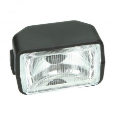 koplamp vierkant 150mm zwart a3, camino, sachs prima , Tomos A35