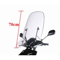 windscherm Peugeot origineel + bev. set hoog 70cm helder past op kisbee 4t pg530-kis-p0l