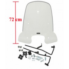 windscherm Peugeot origineel + bev. set hoog 72cm helder past op tweet pg530-apa-p0l