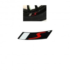 sticker Piaggio origineel wiel euro-4/5 (S) zwart past op gts alle mod., mp3, primavera, sprint, zip 2h003007000a1 sticker Piaggio origineel wiel euro-4/5 (S) zwart past op gts alle mod., mp3, primavera, sprint, zip 2h003007000a1