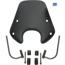 windscherm Regia met bevestigingsset laag (made in EU) 30cm zwart mat zip2000