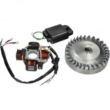 ontsteking+vliegwiel BGM PRO electrisch set 805gr pro 12v ciao, citta, si bgm666ci2s