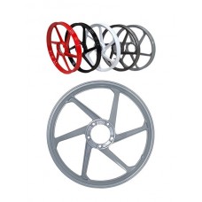 voorwiel/achterwiel fast-arrow aluminium sport-1 6 spaaks 17-inch zilver X30, x50, puch maxi