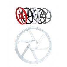 voorwiel/achterwiel fast-arrow aluminium sport-1 6 spaaks 17-inch wit X30, x50, puch maxi