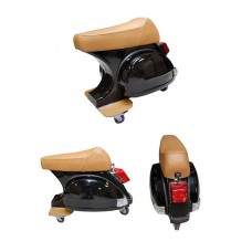 barkruk vespa PK50 zwart/bruin