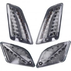 knipperlichtset Moto-Nostra led euro-4/5 dynamish 2019-2022 voor/achter smoke 4pcs gts 125cc, gts 300 mn629ktb