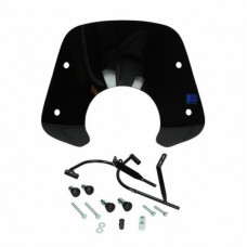 windscherm Regia met bevestigingsset laag (made in EU) zwart glans fiddle 2