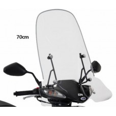 windscherm Sym origineel + bev. set hoog 70cm helder past op jet4-4t, symphony sr sy530-ata-00l