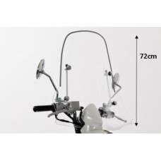 windscherm Sym origineel + bev. set hoog 72cm helder past op mio sy530-a7a-00l