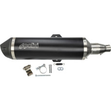 uitlaat polini euro-4 racing RVS piaggio zwart past op mp3 500cc 190.0065 uitlaat polini euro-4 racing RVS piaggio zwart past op mp3 500cc 190.0065