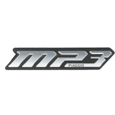 sticker Piaggio origineel stuur woord [mp3] euro-5/5+ past op mp3 530 HPE, mp3-310cc, mp3-400cc 2h005224