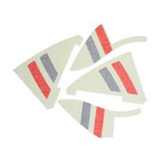 stickerset Piaggio origineel zijscherm Euro-5/5+ links+rechts elettrica, s-sprint, sprint 2h006311