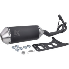 uitlaat cpl Turbokit (made in EU) e-keur 3v '18-'19 zwart past op sprint 125 4t, vespa, primavera 125 4t
