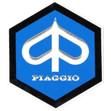 sticker logo metaal zeskant 26mm piaggio sticker logo metaal zeskant 26mm piaggio