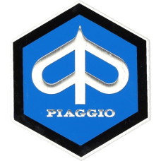 sticker logo metaal zeskant 31mm piaggio sticker logo metaal zeskant 31mm piaggio