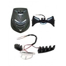 led verlichting Power1 voorscherm boven E-keur (grill) smoke->transparant 3-delig piaggio, zip sp, zip2000 led verlichting Power1 voorscherm boven E-keur (grill) smoke->transparant 3-delig piaggio, zip sp, zip2000