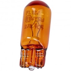 lamp 12V flosser 5W insteek t10 wedge oranje 1pcs piaggio