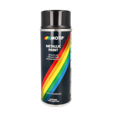 spuitlak motip 400mL spuitbus zwart metallic 04049