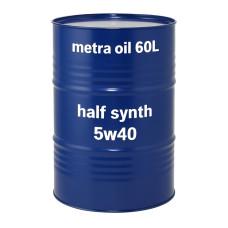motorolie 5W40 synthetisch Metra oil alleen levering NL 60L vat