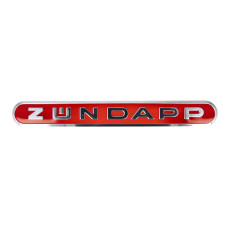 embleem DMP woord [zundapp] benzinetank langwerpig alu/rood