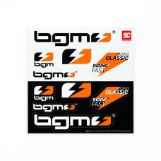 Stickerset BGM universeel riding classic/fast 130x130mm 10-delig