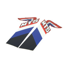 stickerset benzinetank Honda blauw/wit/zwart 2-delig mt
