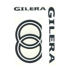 stickerset carbon 5-delig gilera, runner 50/125/180/200 stickerset carbon 5-delig gilera, runner 50/125/180/200