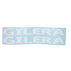 sticker woord [gilera] wit 2-delig citta, gilera, runner 50/125/180/200