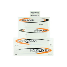stickerset tomos oranje/zwart luxe e-start 080092 stickerset tomos oranje/zwart luxe e-start 080092