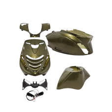plaatwerkset Power1 model SP + led lampparie groen 6-delig zip 100/125, zip2000
