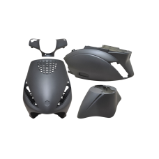 plaatwerkset Power1 origineel model mat grijs titanium 4-delig zip 100/125, zip2000