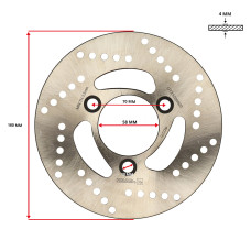 remschijf newfren 3-gaats voor 180mm agm VX50, BTC Riva, dink, speedfight, turbho RL-50 df4025 remschijf newfren 3-gaats voor 180mm agm VX50, BTC Riva, dink, speedfight, turbho RL-50 df4025