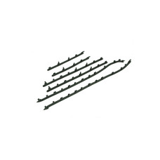 rubber Piaggio origineel set treeplank gt 125cc, gts 125cc, gts 250cc, gtv 1b0106310000c