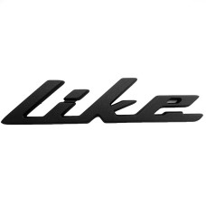 embleem Kymco origineel woord [like] zijscherm grijs mat new like 86202-acc1-e10-t02
