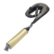 uitlaat tecno circuit blank/goud honda, camino