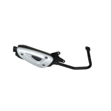 uitlaat tecno standaard model straight (made in EU) 10 inch zwart kisbee 4t, sco china 4t, sco gy6