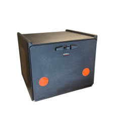 pizzakoffer compleet geisoleerd dubbel (made EU) 90L zwart
