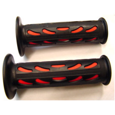 handvatset DMP druppel model progrip zwart/rood universeel handvatset DMP druppel model progrip zwart/rood universeel