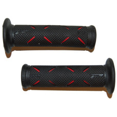 handvatset progrip streep (made in Italy) zwart/rood universeel 717