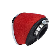 powerfilter malossi mhr 45 graden foam phbg phbd 32mm rood/chroom 0411459 powerfilter malossi mhr 45 graden foam phbg phbd 32mm rood/chroom 0411459