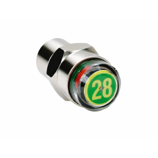 ventieldop spanningsmeter aflezer 2.8 bar per stuk bromfiets, scooter