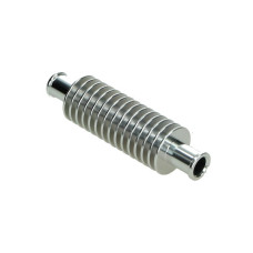 radiateurslang DMP koelpijp universeel aluminium zilver scooter, bromfiets radiateurslang DMP koelpijp universeel aluminium zilver scooter, bromfiets