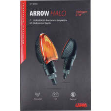knipperlichtset lampa e-keur 12v Arrow halo 8mm carbon universeel 90093 knipperlichtset lampa e-keur 12v Arrow halo 8mm carbon universeel 90093