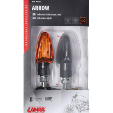 knipperlichtset lampa led e-keur Arrow 8mm carbon universeel 90124 knipperlichtset lampa led e-keur Arrow 8mm carbon universeel 90124