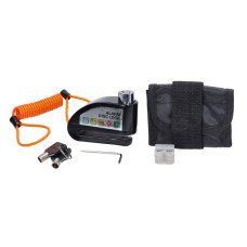 schijfremslot DMP + alarm + memory kabel 7mm zwart