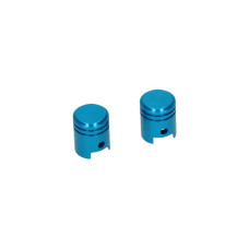 ventieldopset DMP model zuiger blauw alu 2pcs bromfiets, scooter ventieldopset DMP model zuiger blauw alu 2pcs bromfiets, scooter